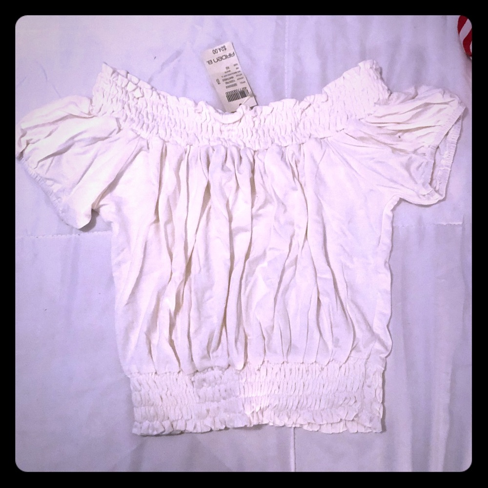 Cream crop top